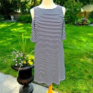 Cold shoulder Dress by Donna Morgan